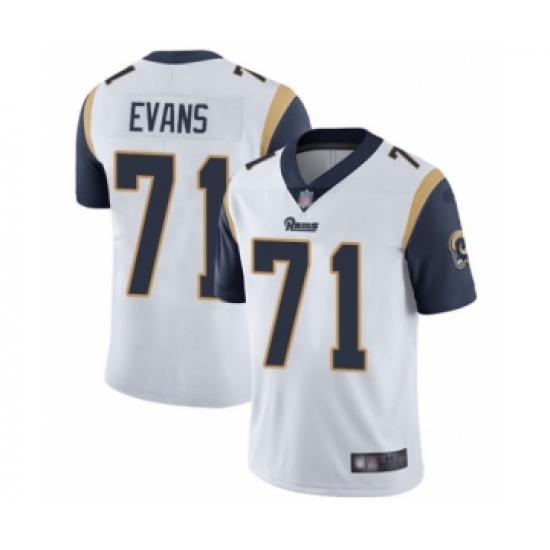 Youth Los Angeles Rams #71 Bobby Evans White Vapor Untouchable Limited Player Football Jersey - Ujersey