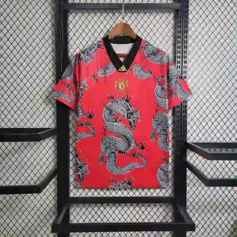 Manchester United Retro Spring Festival China Dragon Special Edition Football Jersey Shirt 2019/20 - Ujersey NHL
