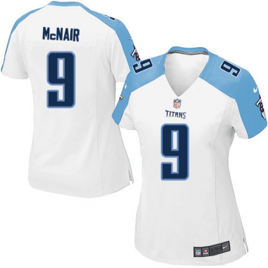 Women's Nike Tennessee Titans #9 Steve McNair Game White NFL Jersey - Ujersey