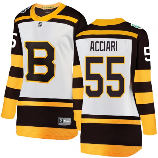 Women's Boston Bruins #55 Noel Acciari White 2019 Winter Classic Fanatics Branded Breakaway NHL Jersey - Ujersey