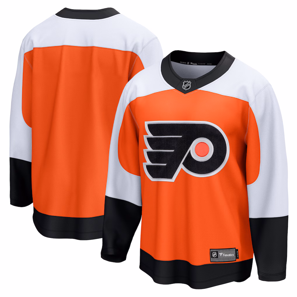Men's Philadelphia Flyers Fanatics Burnt Orange Home Breakaway Jersey - ujerseystore
