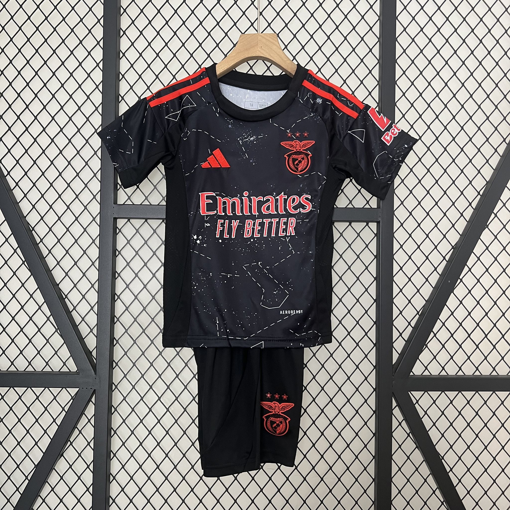 Benfica Soccer Jersey Away Kids Kit Jersey+Shorts 2024/25 - Ujersey NHL