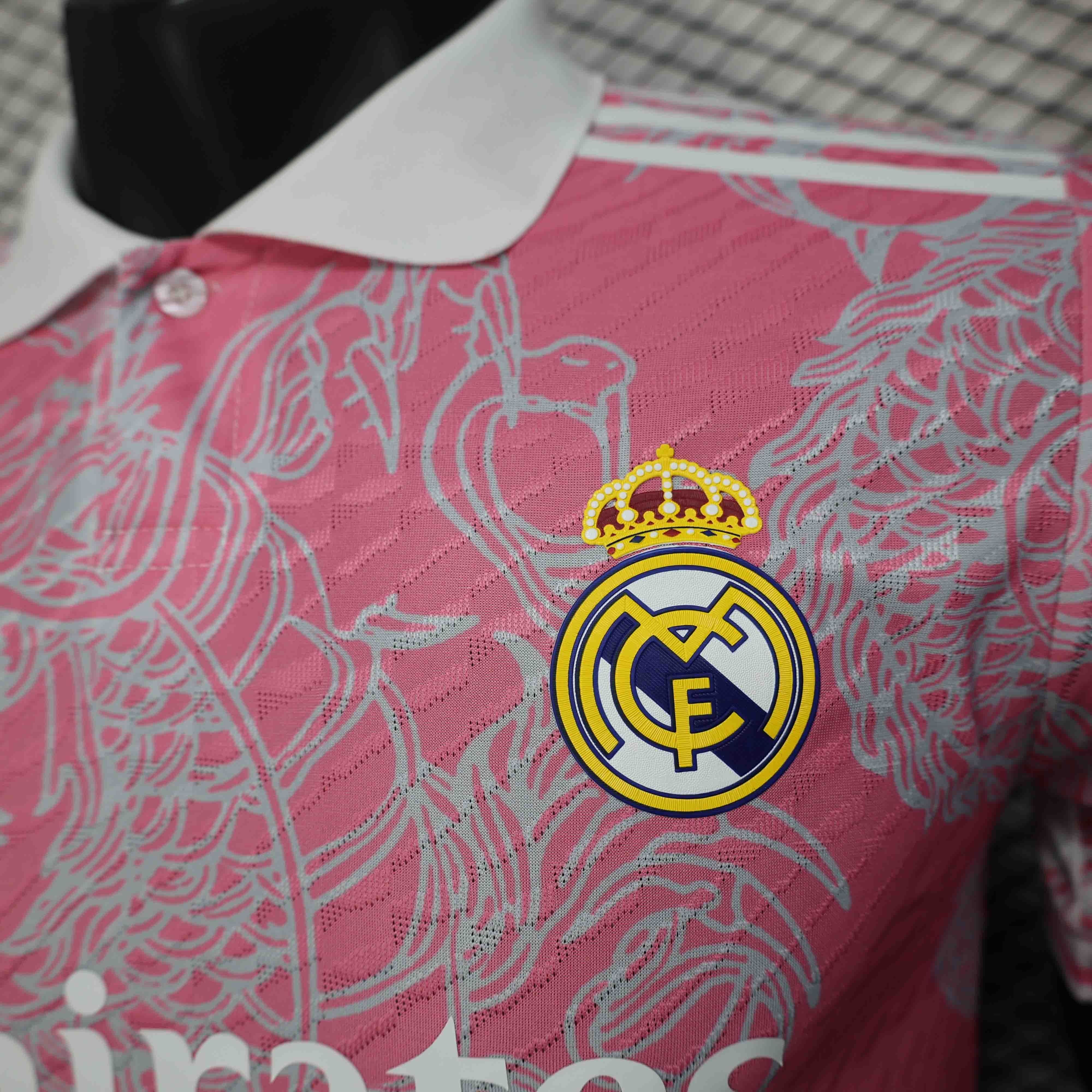Real Madrid Soccer Jersey Dragon Pink Special Edition Shirt 2025/26