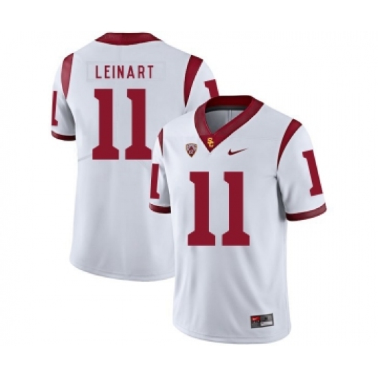 USC Trojans 11 Matt Leinart White College Football Jersey