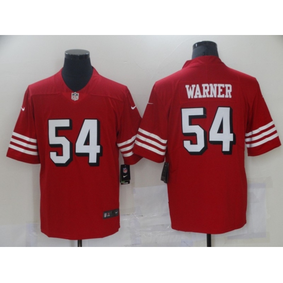 Men's San Francisco 49ers #54 Fred Warner Red Vapor Untouchable Limited Jersey - Ujersey