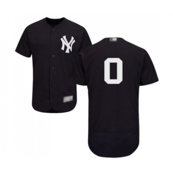 Men's New York Yankees #0 Adam Ottavino Navy Blue Alternate Flex Base Authentic Collection Baseball Jersey - Ujersey