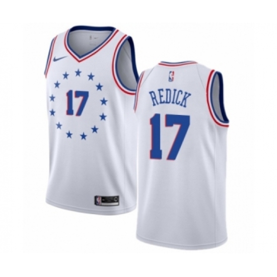 Youth Nike Philadelphia 76ers #17 JJ Redick White Swingman Jersey - Earned Edition - Ujersey