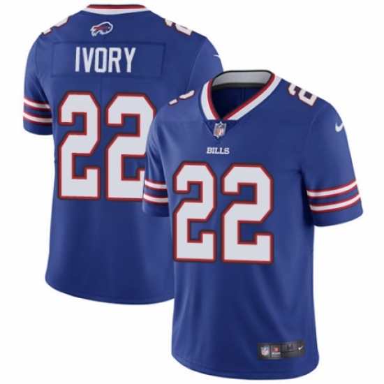 Men's Nike Buffalo Bills #22 Chris Ivory Royal Blue Team Color Vapor Untouchable Limited Player NFL Jersey - Ujersey