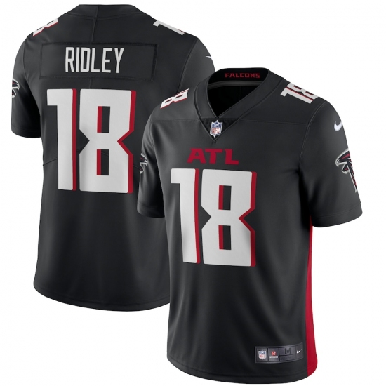 Men's Atlanta Falcons #18 Calvin Ridley Nike Black Vapor Limited Jersey - Ujersey