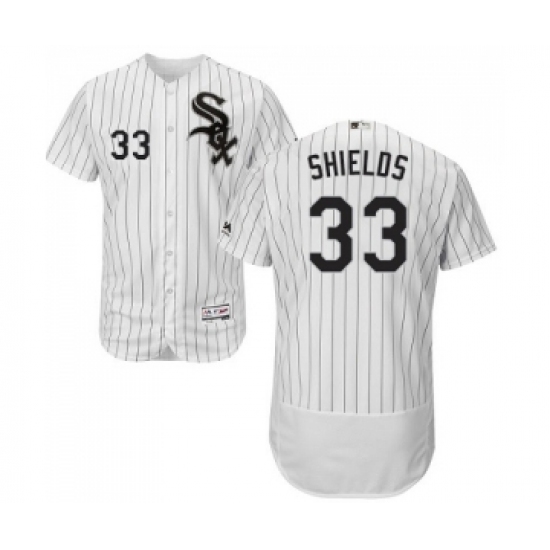 Men's Majestic Chicago White Sox #33 James Shields White Home Flex Base Authentic Collection MLB Jerseys - Ujersey