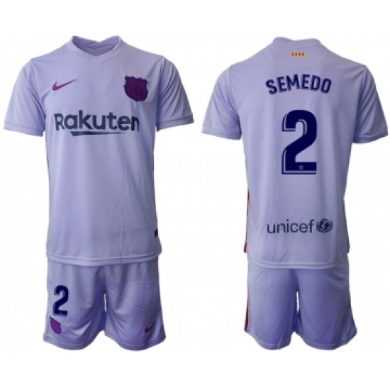 Men 2021-2022 Club Barcelona away purple 2 Soccer Jersey