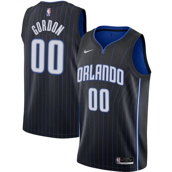 Men's Orlando Magic #00 Aaron Gordon Nike Black 2020-21 Swingman Jersey - Ujersey