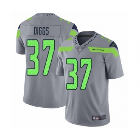 Men's Seattle Seahawks #37 Quandre Diggs Limited Silver Inverted Legend Football Jersey - Ujersey