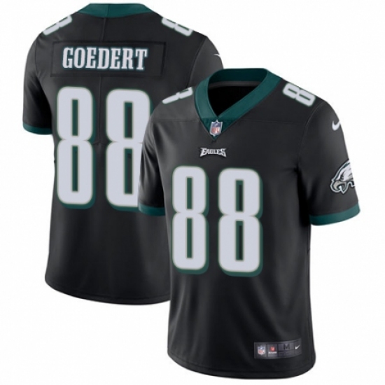 Youth Nike Philadelphia Eagles #88 Dallas Goedert Black Alternate Vapor Untouchable Limited Player NFL Jersey - Ujersey