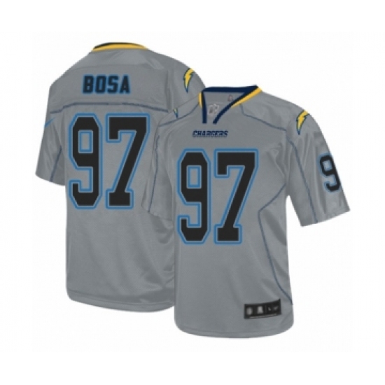 Men's Los Angeles Chargers #97 Joey Bosa Elite Lights Out Grey Football Jersey - Ujersey