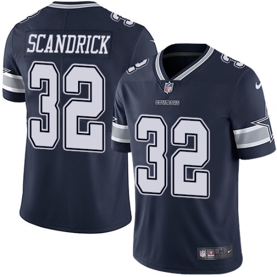 Men's Nike Dallas Cowboys #32 Orlando Scandrick Navy Blue Team Color Vapor Untouchable Limited Player NFL Jersey - Ujersey