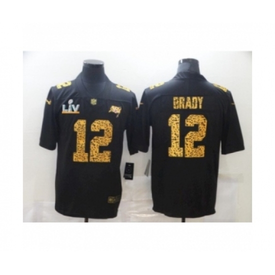 Women's  Tampa Bay Buccaneers #12 Tom Brady Leopard 2021 Super Bowl LV Jersey - Ujersey
