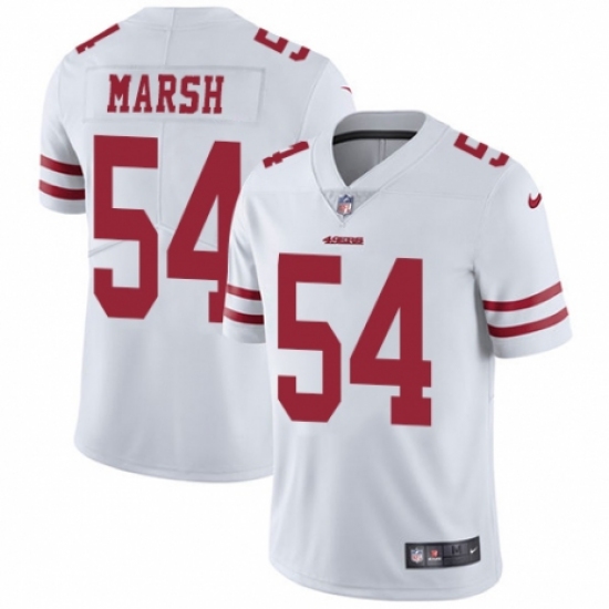 Men's Nike San Francisco 49ers #54 Cassius Marsh White Vapor Untouchable Limited Player NFL Jersey - Ujersey