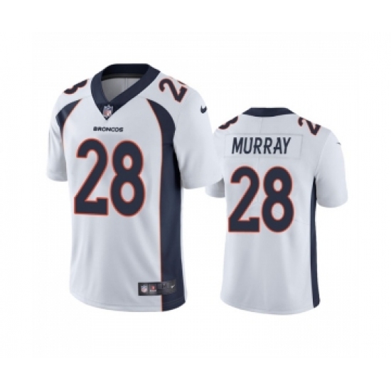 Men's Denver Broncos #28 Latavius Murray White Vapor Untouchable Stitched Jersey