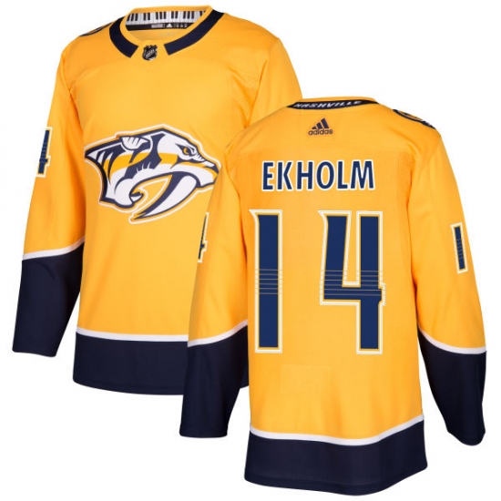 Youth Adidas Nashville Predators #14 Mattias Ekholm Authentic Gold Home NHL Jersey - Ujersey