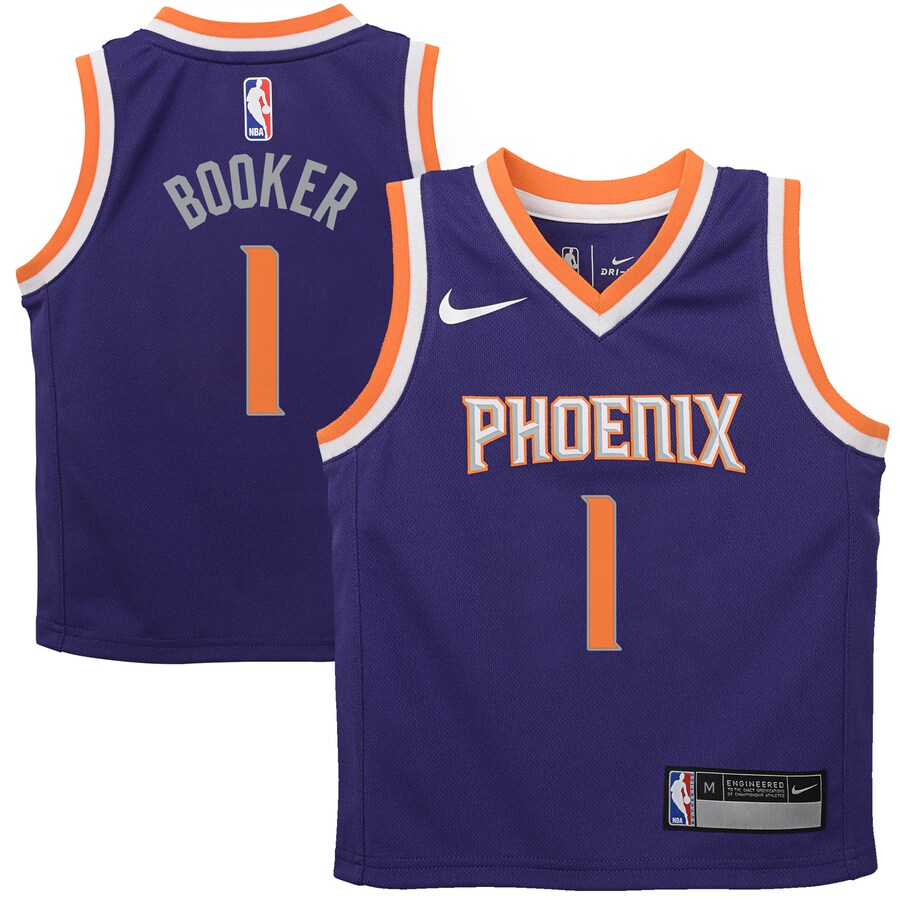 Preschool Phoenix Suns Devin Booker Nike Purple Replica Jersey - Icon Edition - Ujersey