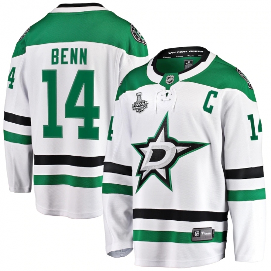 Men's Dallas Stars #14 Jamie Benn Fanatics Branded White 2020 Stanley Cup Final Bound Away Player Breakaway Jersey - Ujersey