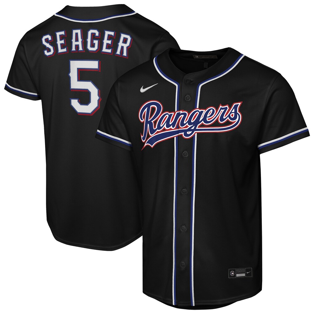 Youth Texas Rangers Corey Seager Nike Black Fashion Replica Player Jersey - Ujersey