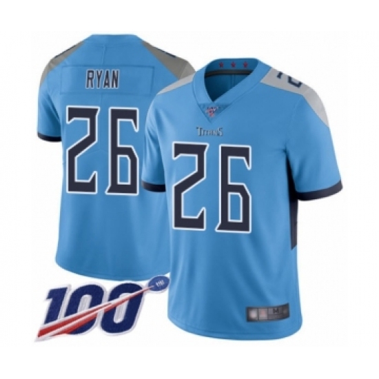 Youth Tennessee Titans #26 Logan Ryan Light Blue Alternate Vapor Untouchable Limited Player 100th Season Football Jersey - Ujersey