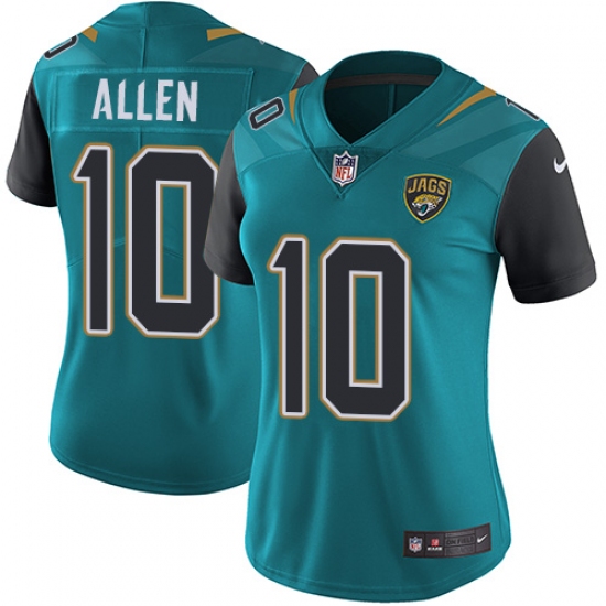 Women's Nike Jacksonville Jaguars #10 Brandon Allen Elite Teal Green Team Color NFL Jersey - Ujersey