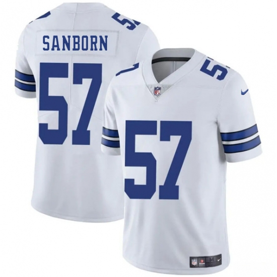 Men's Dallas Cowboys #57 Jack Sanborn White 2025 Vapor Untouchable Limited Football Stitched Jersey - Ujersey