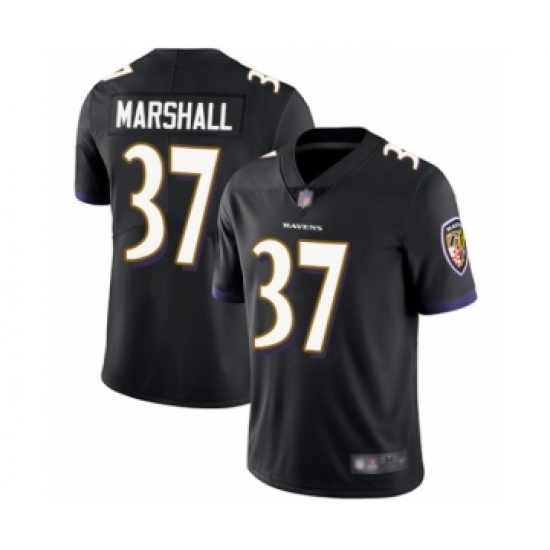 Youth Baltimore Ravens #37 Iman Marshall Black Alternate Vapor Untouchable Limited Player Football Jersey - Ujersey