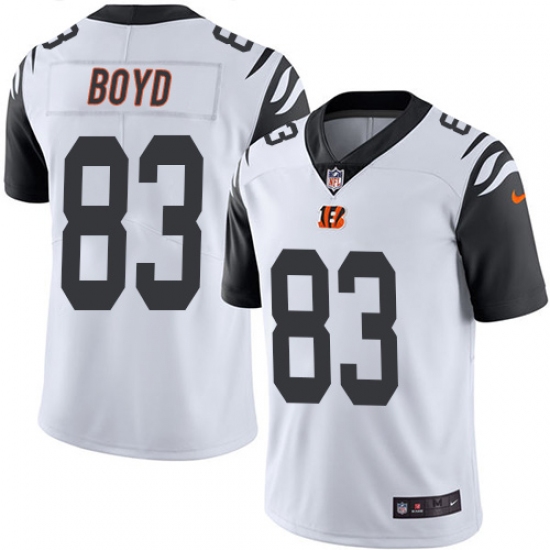 Men's Nike Cincinnati Bengals #83 Tyler Boyd Limited White Rush Vapor Untouchable NFL Jersey - Ujersey