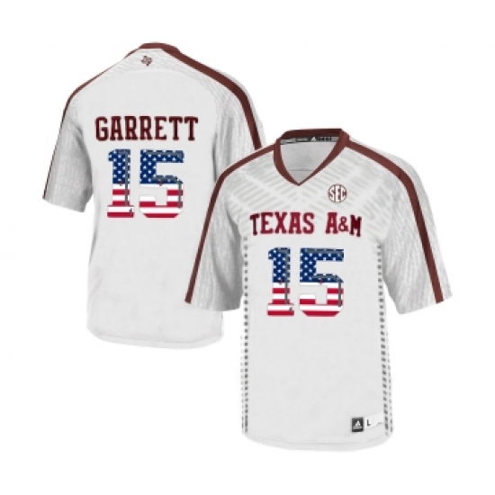 Texas A&M Aggies 15 Myles Garrett White College Football Jersey