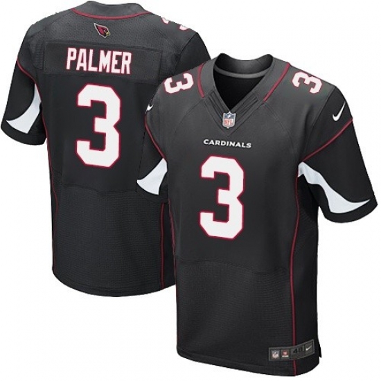 Men's Nike Arizona Cardinals #3 Carson Palmer Elite Black Alternate NFL Jersey - Ujersey