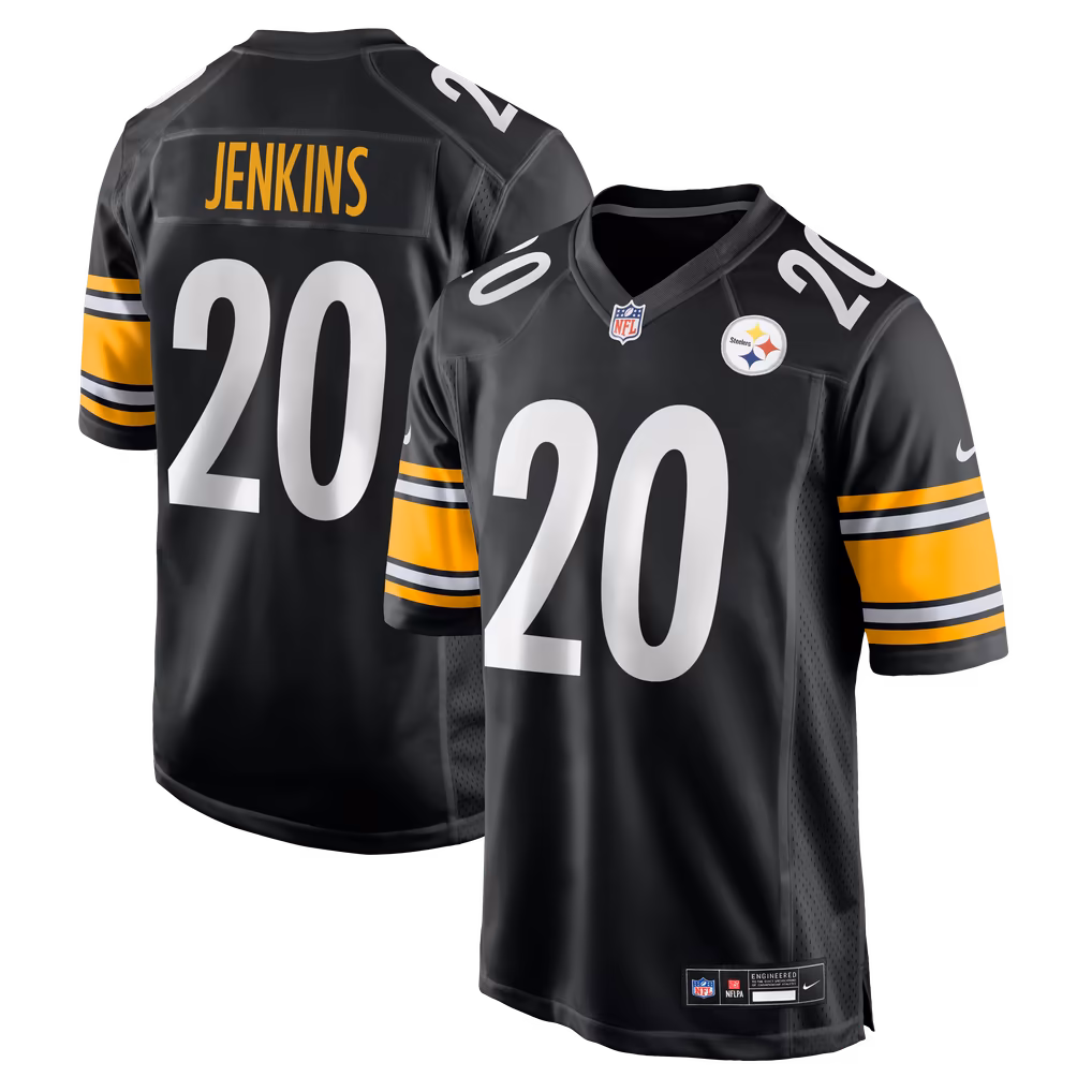 Men's Pittsburgh Steelers Rayshawn Jenkins Nike Black Team Game Jersey