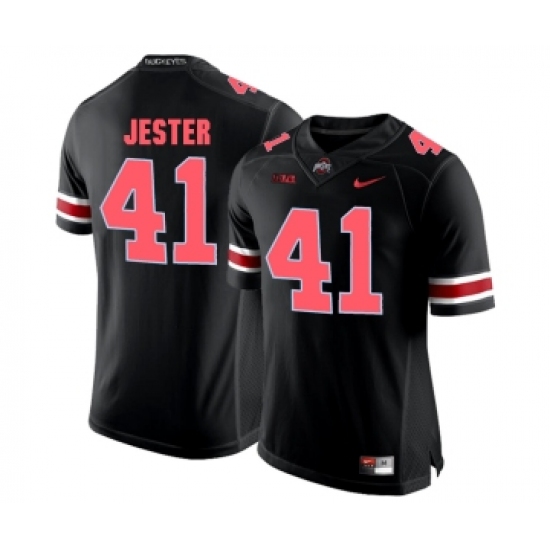 Ohio State Buckeyes 41 Hayden Jester Blackout College Football Jersey - Ujersey