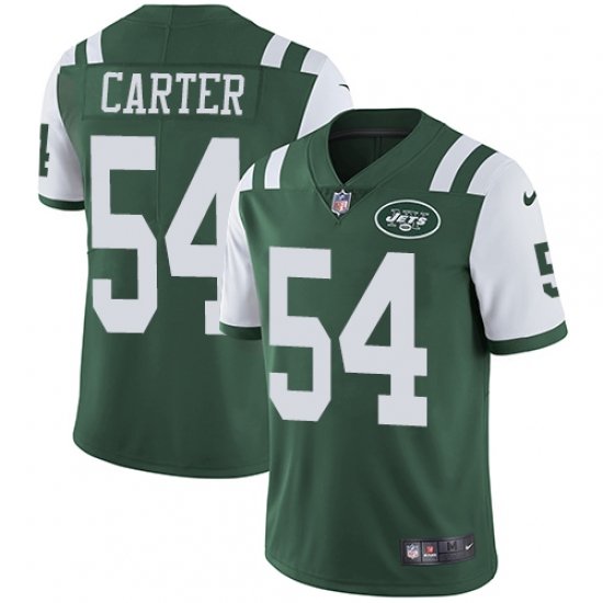 Men's Nike New York Jets #54 Bruce Carter Green Team Color Vapor Untouchable Limited Player NFL Jersey - Ujersey