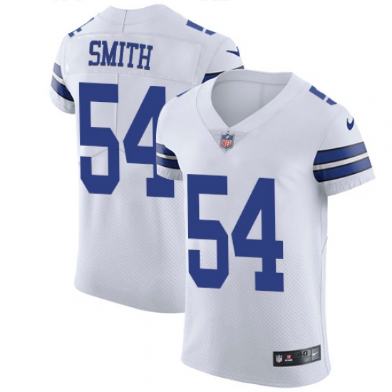 Men's Nike Dallas Cowboys #54 Jaylon Smith Elite White NFL Jersey - Ujersey