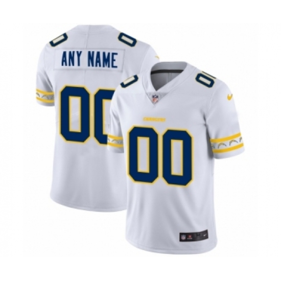 Men's Los Angeles Chargers Customized White Team Logo Cool Edition Jersey - Ujersey