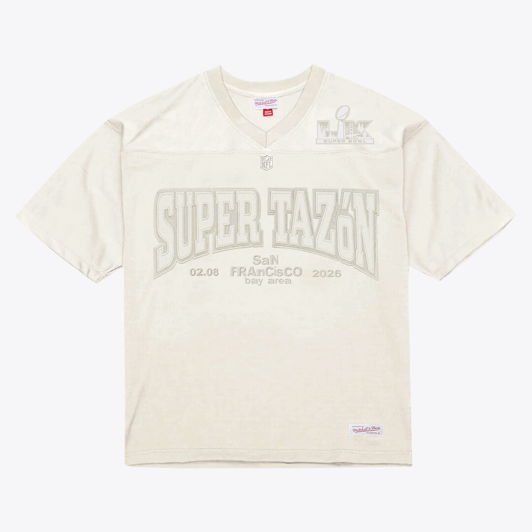 Bad Bunny x Super Tazón Cream Bad Bunny Legacy Jersey - U-jersey