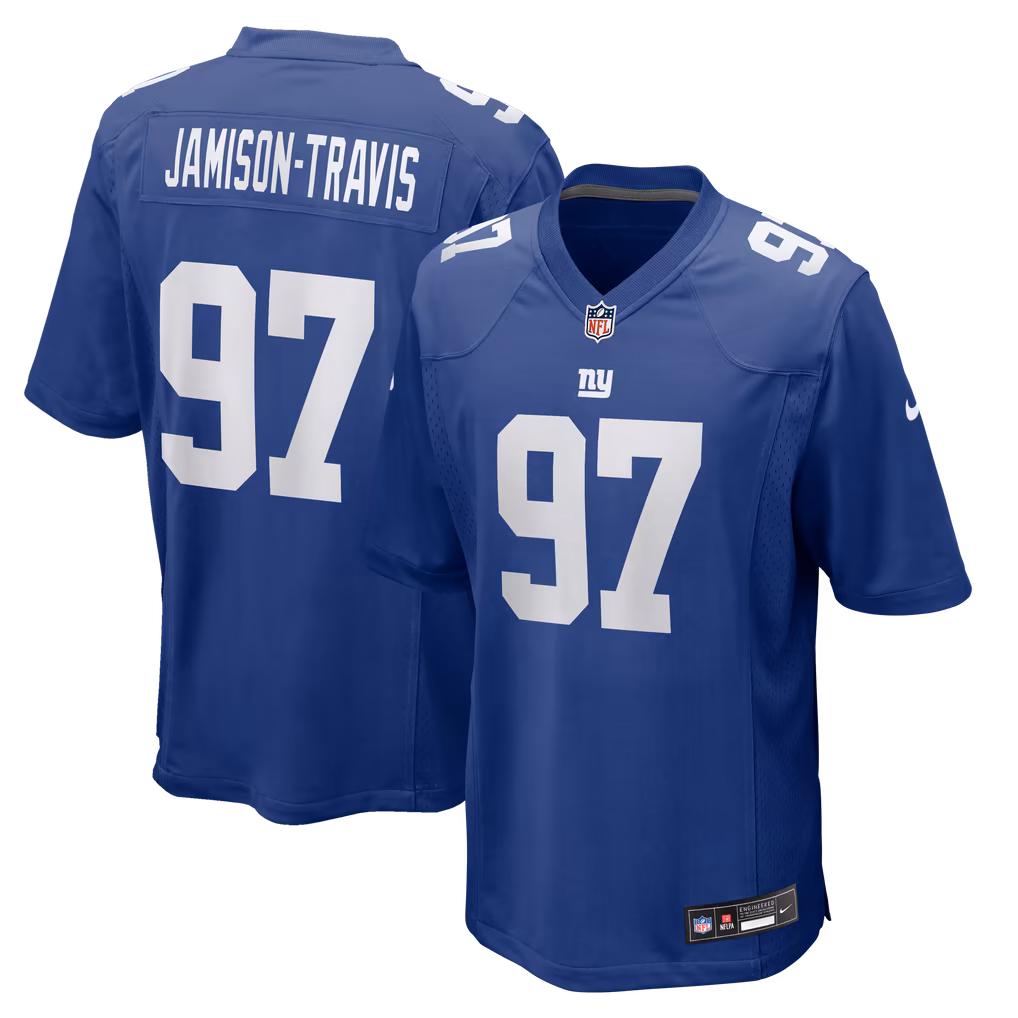 Men's New York Giants Bobby Jamison-Travis Nike Royal Team Game Jersey