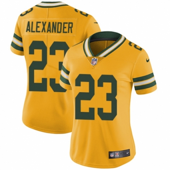 Women's Nike Green Bay Packers #23 Jaire Alexander Limited Gold Rush Vapor Untouchable NFL Jersey - Ujersey