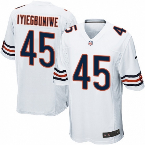 Men's Nike Chicago Bears #45 Joel Iyiegbuniwe Game White NFL Jersey - Ujersey