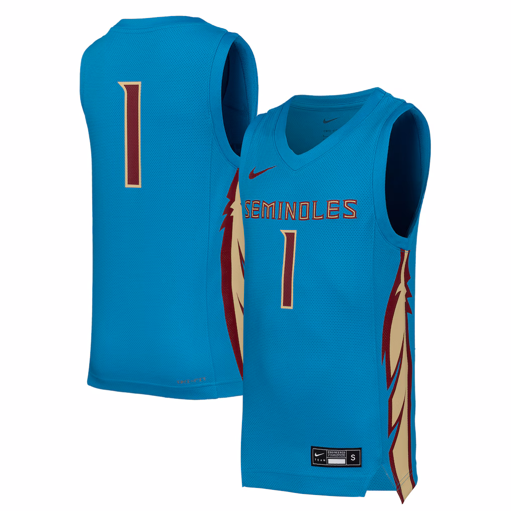 Youth Nike #1 Turquoise Florida State Seminoles Replica Basketball Jersey - Ujersey NHL