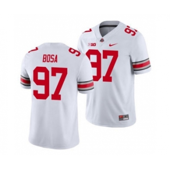 Men's Ohio State Buckeyes Joey Bosa White Football Playoff Game Jersey - Ujersey