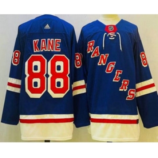 Men's New York Rangers #88 Patrick Kane Blue Authentic Jersey - Ujersey