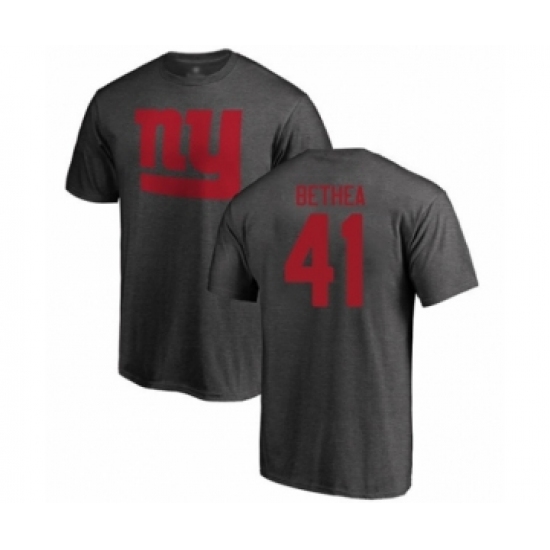 Football New York Giants #41 Antoine Bethea Ash One Color T-Shirt - Ujersey
