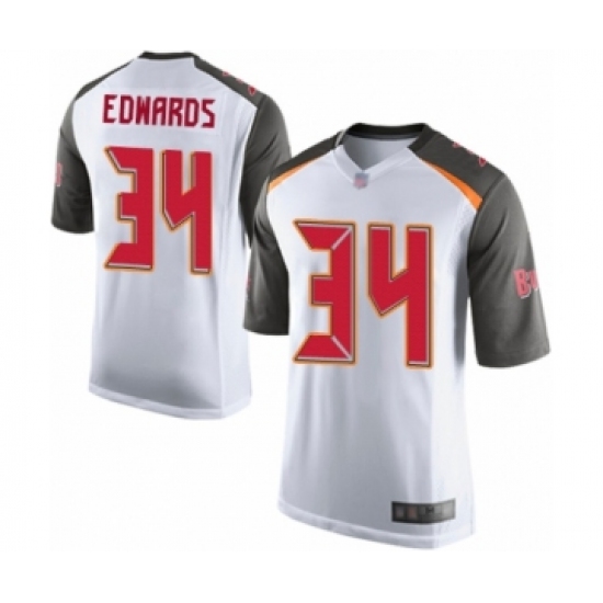 Men's Tampa Bay Buccaneers #34 Mike Edwards Game White Football Jersey - Ujersey