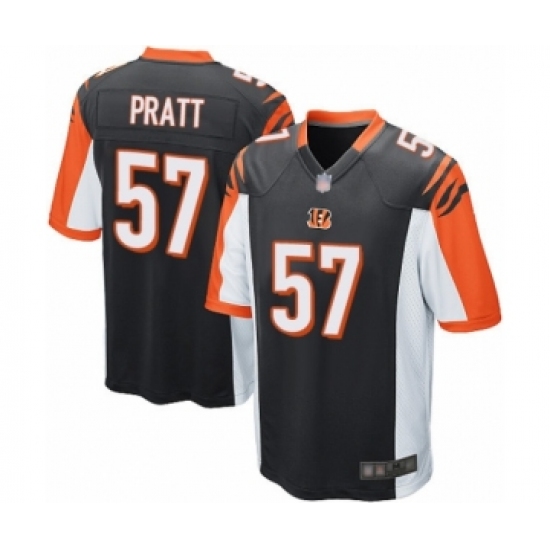 Men's Cincinnati Bengals #57 Germaine Pratt Game Black Team Color Football Jersey - Ujersey