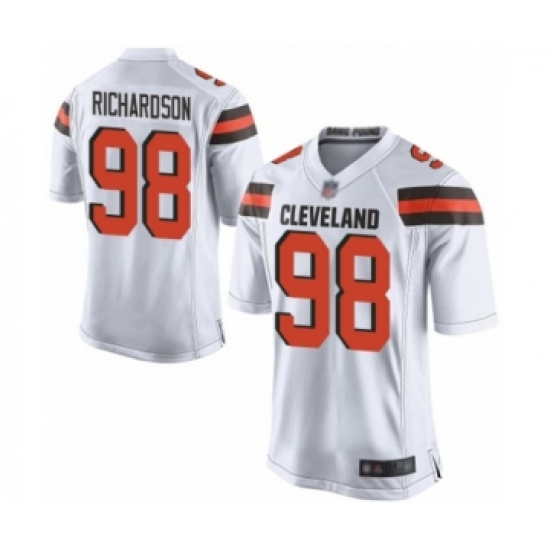 Men's Cleveland Browns #98 Sheldon Richardson Game White Football Jersey - Ujersey